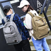 Canvas Laptop Backpack Men Teenage Boys Backpacks Large School Bag Vintage Students Travel Rucksack Shoulder Bags Black XA1054C