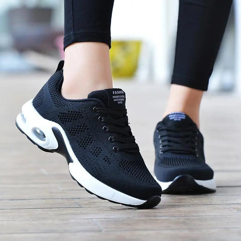 Plus Size Outdoor Cushioning Running Shoes Woman Trainers Sneakers Women's Sport Shoes Sports Sneakers Pink Gray Tenid GME-1866