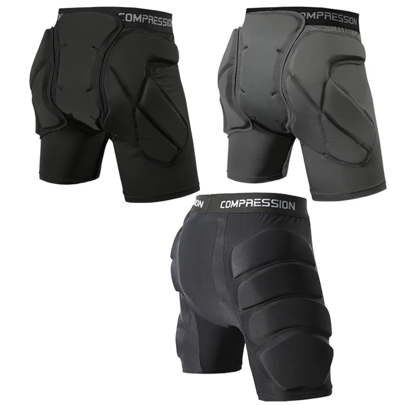 Men's Women Outdoor Snowboard protection Hip Padded Shorts Sport Short Pants for Skating Sports Protective Snowboard Shorts