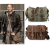 I AM LEGEND Will Smith military Canvas + Genuine leather Men Messenger Bag Canvas Shoulder Bag men Crossbody Bag Casual Bag 2021