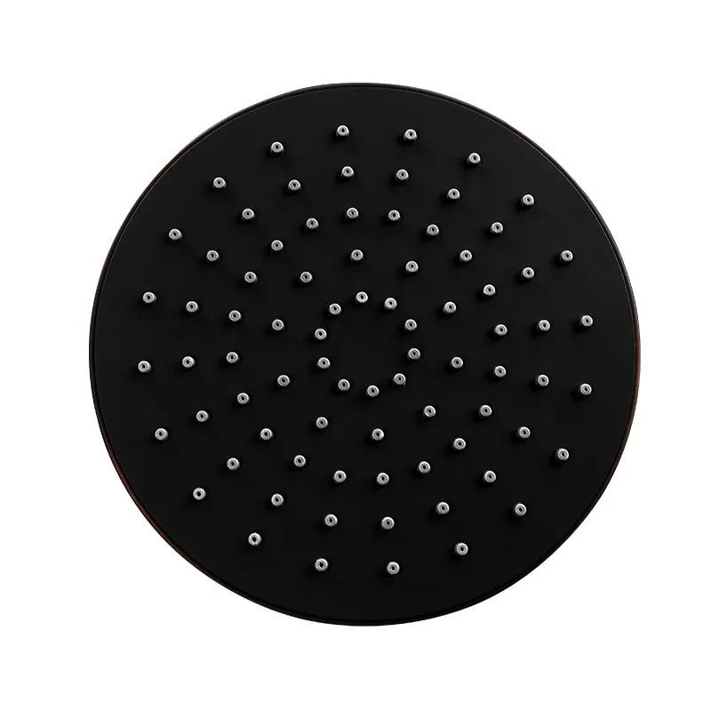 BECOLA matte black shower head bathroom ABS plastic shower faucet fashion BLACK rainfall shower nozzle free shipping