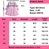 VIKITA Toddler Kid Girl Princess Dress Lace Tulle Wedding Birthday Party Tutu Dress Pageant Children Clothing Kid Costumes