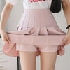 2021 Spring Summer Korean Skirt Shorts Women High Waist Sexy Mini Skirt School Short Pleated Kawaii Japanese Pink Skirt Female