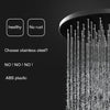 BECOLA matte black shower head bathroom ABS plastic shower faucet fashion BLACK rainfall shower nozzle free shipping