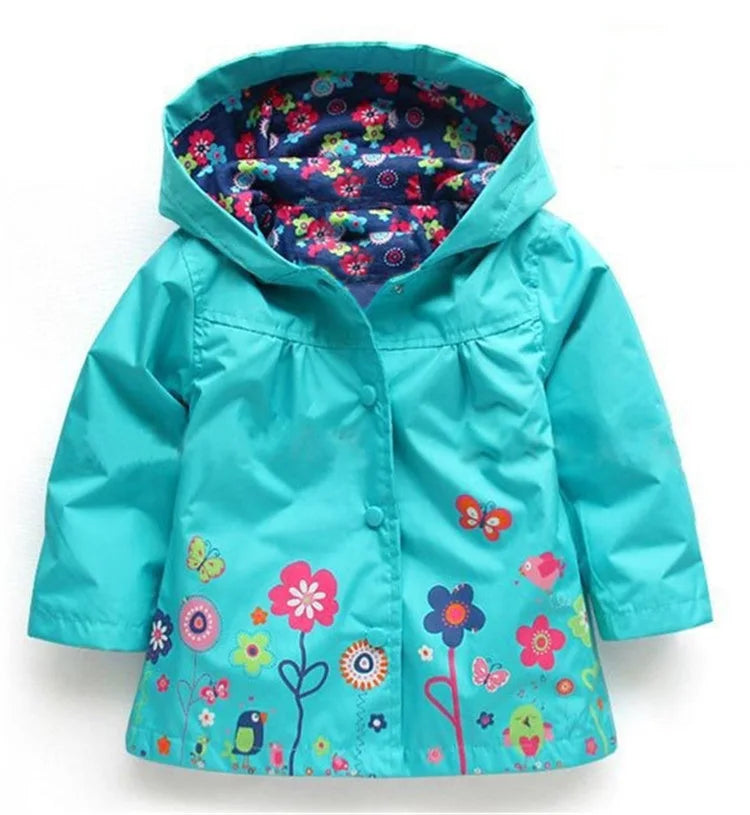 LZH Baby Girls Jacket 2022 AutumnJackets For Girls Coat Long Sleeve Dinosaur Kids Windbreaker For Boys Clothes Children Jacket