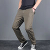 New Men's Spring Autumn Solid Casual Pants Cotton Slim Fit Chinos Fashion Long Trousers Male Pantalon Hombre Plus Size 3XL 4XL