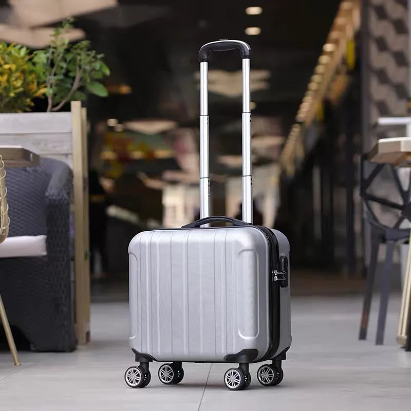 18 inch Travel suitcase spinner wheels carry on Cabin Rolling luggage bag trolley case Student suitcase Luggage set fashion