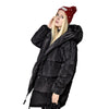 FTLZZ Winter Women Jackets 90% White Duck Down Parkas Loose  Hooded Coats Medium Long Warm Casual Pink Snow Outwear