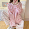 2022 Sanrioed Plush Anime Cinnamoroll Autumn Winter Warm Flannel Women Pyjamas Sets Soft Plushie Girl Loungewear Plus Size Gifts