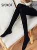 SVOKOR Velvet Thicken Tights Winter Warm Pantyhose Women Elastic Slim Fleece Pantyhose High Waist Sexy Body Stockings Female