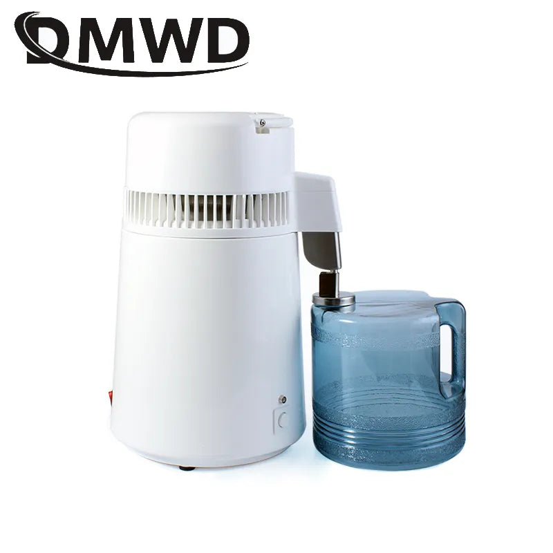 DMWD Pure Water Distiller 4L Dental Distilled Water Machine Filter Stainless Steel Electric Distillation Purifier Jug 110V 220V