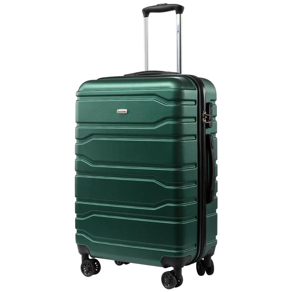 New 3PCS set 20''24/28 inch Rolling luggage set travel suitcase on wheels 20inch carry ons cabin trolley luggage bag ABS+PC case