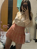 Preppy Style High Waist Solid Pleated Mini Skirt Women Summer Spring Korean Fashion Cute White A-line Skirt Y2k Skort Clothes