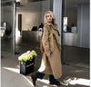 2023 Fall / Autumn New Design Women Stylish Cotton Long Trench Coat Female Windbreaker