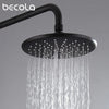 BECOLA matte black shower head bathroom ABS plastic shower faucet fashion BLACK rainfall shower nozzle free shipping