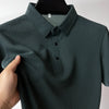 Golf Summer New Men's Lop-up Hollow Short-sleeved Polo Shirt Ice Silk Breathable Business Fashion T-Shirt Male Brand Clothes