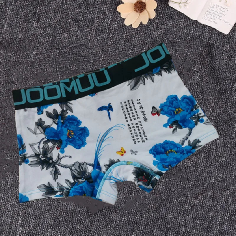 Women&#39;s Cotton Print Cartoon Boxer Briefs Boyshort Ladies Breathable Comfortable Elastic Safety Panties Female Underwear Shorts