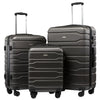 New 3PCS set 20''24/28 inch Rolling luggage set travel suitcase on wheels 20inch carry ons cabin trolley luggage bag ABS+PC case