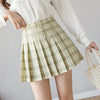 2022 Women&#39;s Skirt Shorts High Waist A-line Student Plaid Pleated Skirts for Women Clothes Dance Mini Girls Skirts Kawaii Faldas