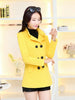 Fitaylor New Autumn Winter Woolen Coat Women Slim Double Breasted Medium Long Wool Blend Warm Female Overcoat