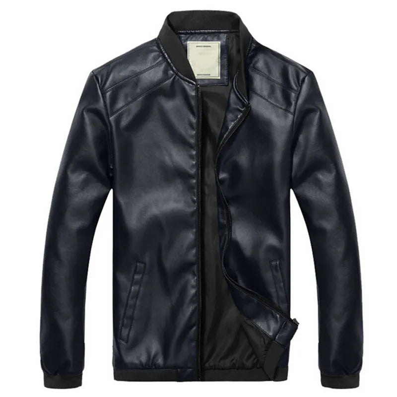 2023 New Arrival Leather Jackets Men's jacket male Outwear Men's Coats Spring & Autumn PU Jacket De Couro Coat Plus Size M-4XL