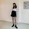 Skirts Women Split Elegant Office Ladies Spring Mujer Faldas Casual Hot Sale A-line Black Hot Sale Design Comfortable Ulzzang