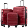 New 3PCS set 20''24/28 inch Rolling luggage set travel suitcase on wheels 20inch carry ons cabin trolley luggage bag ABS+PC case