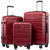 New 3PCS set 20''24/28 inch Rolling luggage set travel suitcase on wheels 20inch carry ons cabin trolley luggage bag ABS+PC case