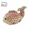 Boutique De FGG Mini Size Bling Fish Clutch Women Crystal Evening Bags Bridal Wedding Rhinestone Handbags Party Dinner Purse