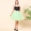 Petticoat 5 Layers 60cm Tutu Tulle Skirt Vintage Midi Pleated Skirts Womens Lolita Bridesmaid Wedding Faldas Mujer Saias Jupe