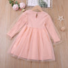 Humor Bear Baby Girls Dress New College Style Student  Spring &amp; Autumn Bow Long Sleeve Dress Kids Clothing Princess Dresses