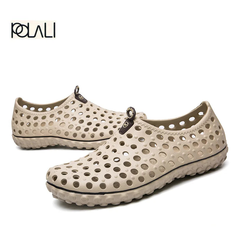 2023 Summer Beach Sandals Men Casual Shoes Brethable Flats Male Graden Clogs Slippers Slip On Fashion Loafers Light Big Size 45