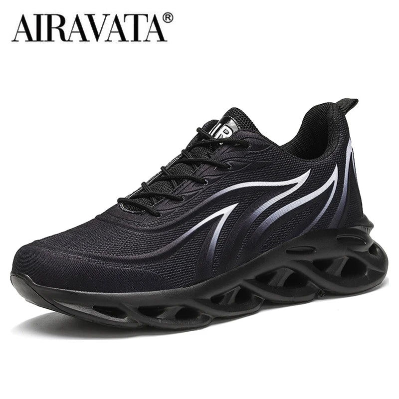 Men's Flame Printed Sneakers Sports Shoes Comfortable Running Shoes Outdoor Men Athletic Shoes Trainers