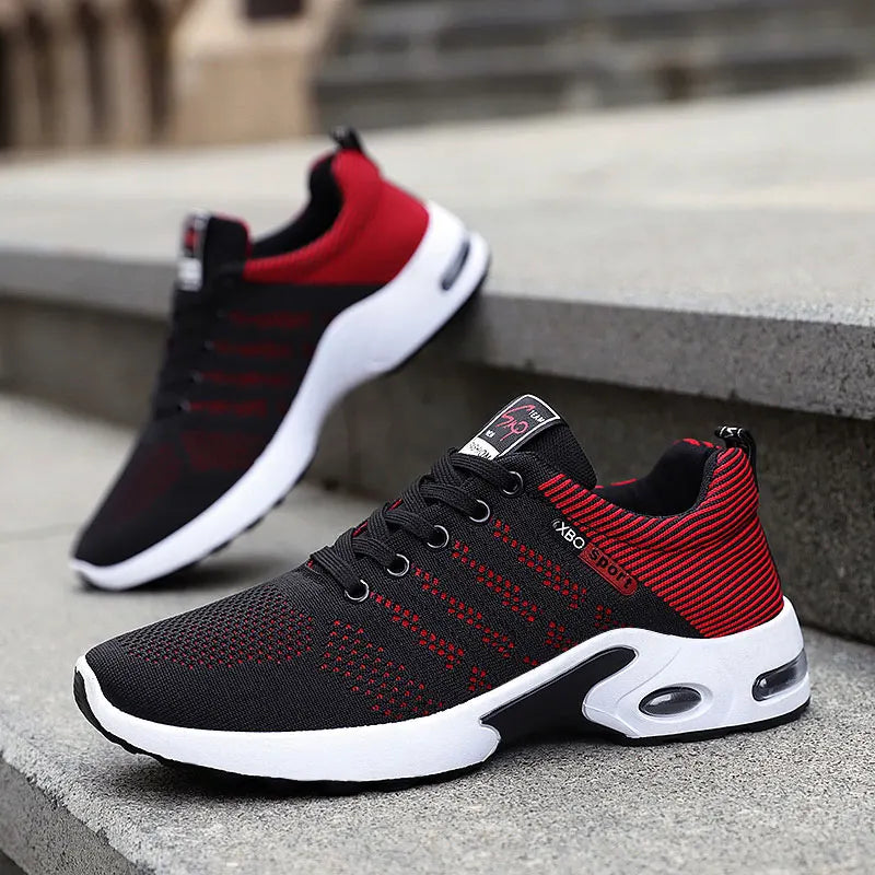 Summer Men's Shoes Fashion Mesh Breathable Casual Sneaker Youth Mens Trainers Lace-up Male Sports Sneakers Running Shoes