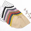 2022 New Summer Cotton Linen Beach Shorts Women Basic Short Pants Mini Wide Leg Trousers Ladies Fashion Casual Home Streetwear