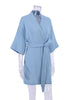 Crape Cotton Robe Women's Nightwear Mini Bathrobes Lace Up Sleepwear Muslin Women'S Home Clothes Solid Color Robes Women Nightie