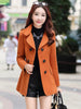 Fitaylor New Autumn Winter Woolen Coat Women Slim Double Breasted Medium Long Wool Blend Warm Female Overcoat