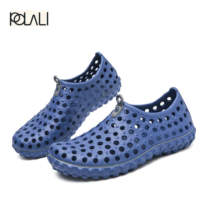 2023 Summer Beach Sandals Men Casual Shoes Brethable Flats Male Graden Clogs Slippers Slip On Fashion Loafers Light Big Size 45