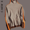 C.New S Knitted Turtleneck New Women Sweater Elegant Top Women Cheap Pullovers Sweaters Women Vintage Girl Knitwear Female