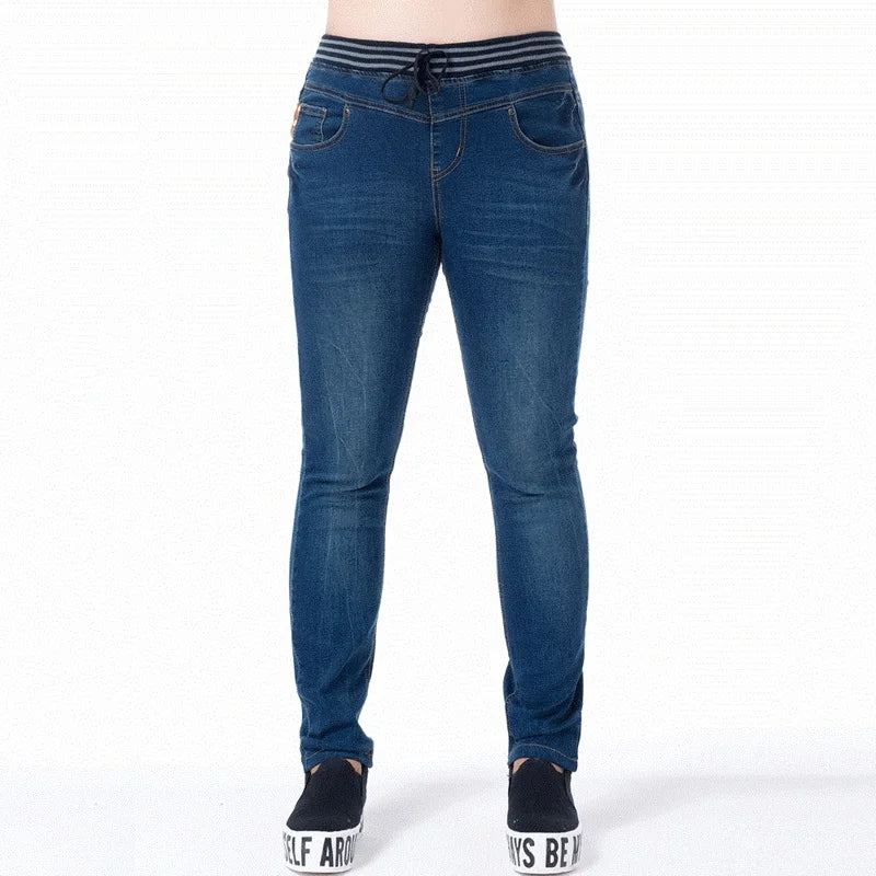 Women's Fashion Jeans 2023 Elastic Waist Jeans Woman High Waist Classic Pants Denim Trousers Trend Vaqueros Mujer Jean Femme