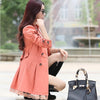 Spring/autumn Coat Women Long Sleeve Trench Coat Lace Long  Trench Coat For Women Plus Size Trench Coat Feminino Women Trench