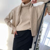 Hirsionsan Turtle Neck Cashmere Winter Sweater Women 2021 Elegant Thick Warm Female Knitted Pullover Loose Basic Knitwear Jumper